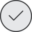 ui,technology,verified,right,verification,checked,check mark,haken,mark,circle,correct,shapes and symbols